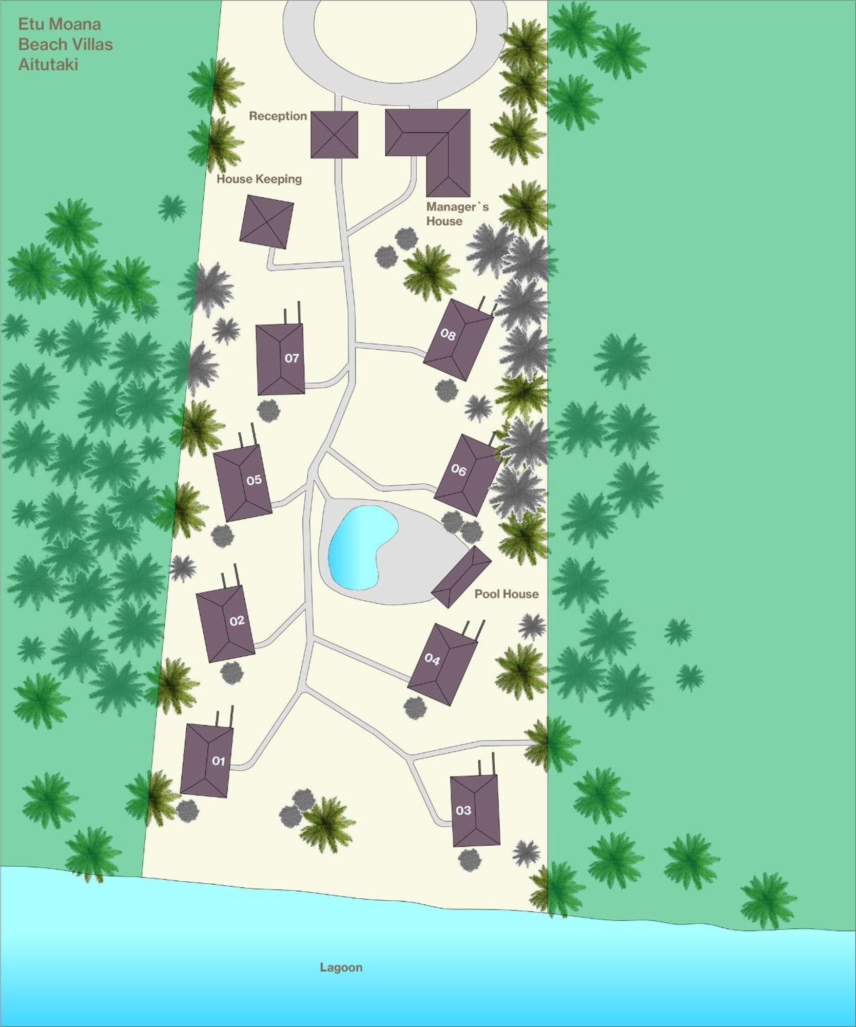Etu Moana Boutique Beach Villas - Adults Only Арутанга Экстерьер фото